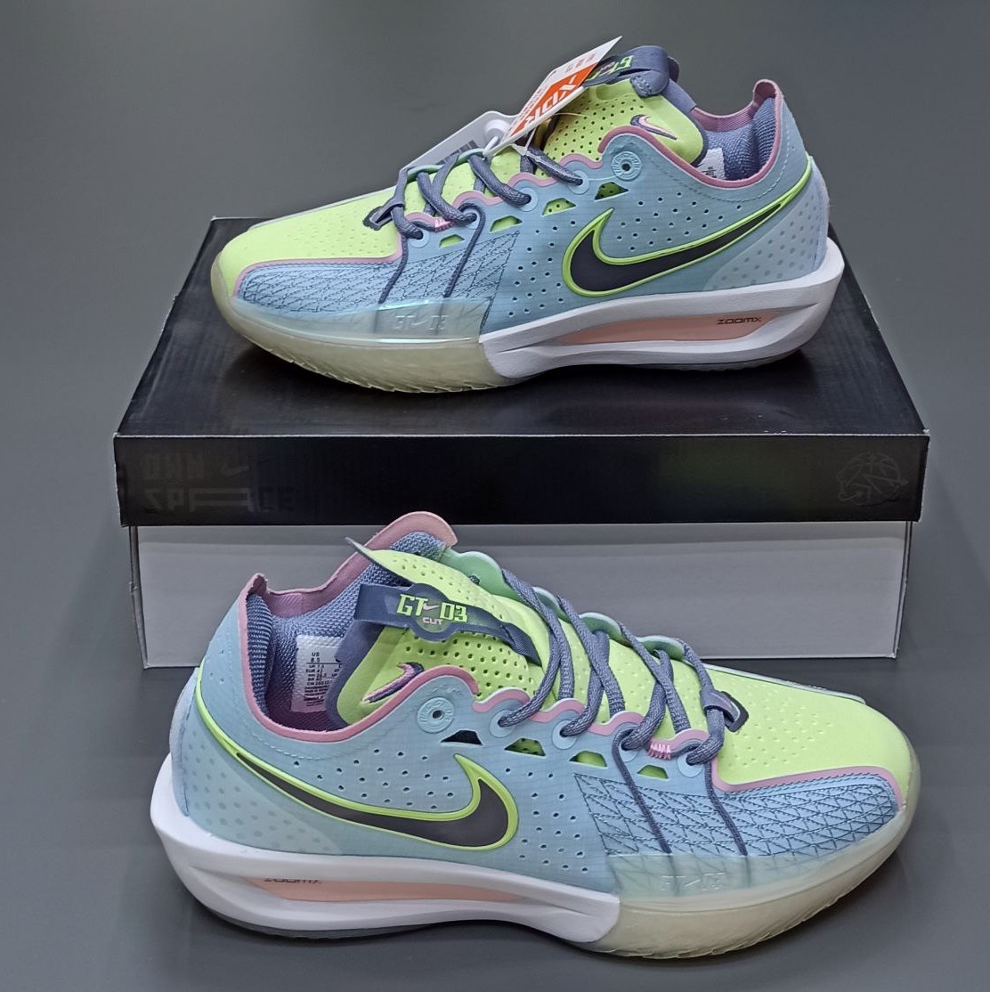 کتونی نایک جی تی کات 3 آبی سبز Nike G.T.CUT 3 EP
