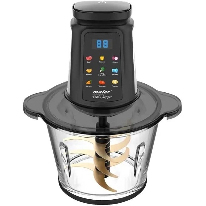 خردکن مایر مدل MR-595B استیل 3 لیتری با 9 تیغه تیتانیومی طلایی (800 وات)