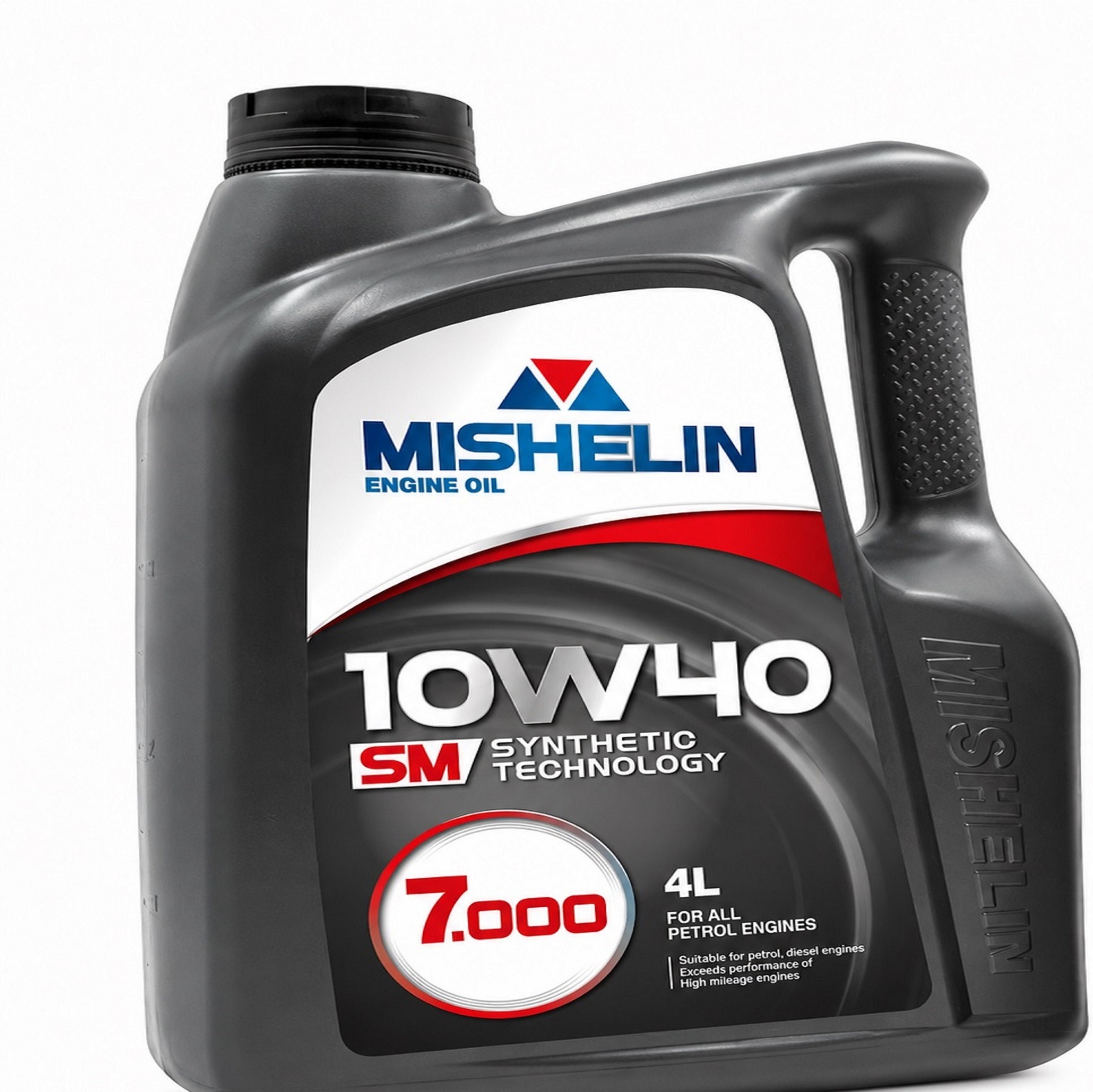 روغن موتور خودرو بنزینی میشلن اویل مدل 10W40 SM 4L حجم 4 لیتر