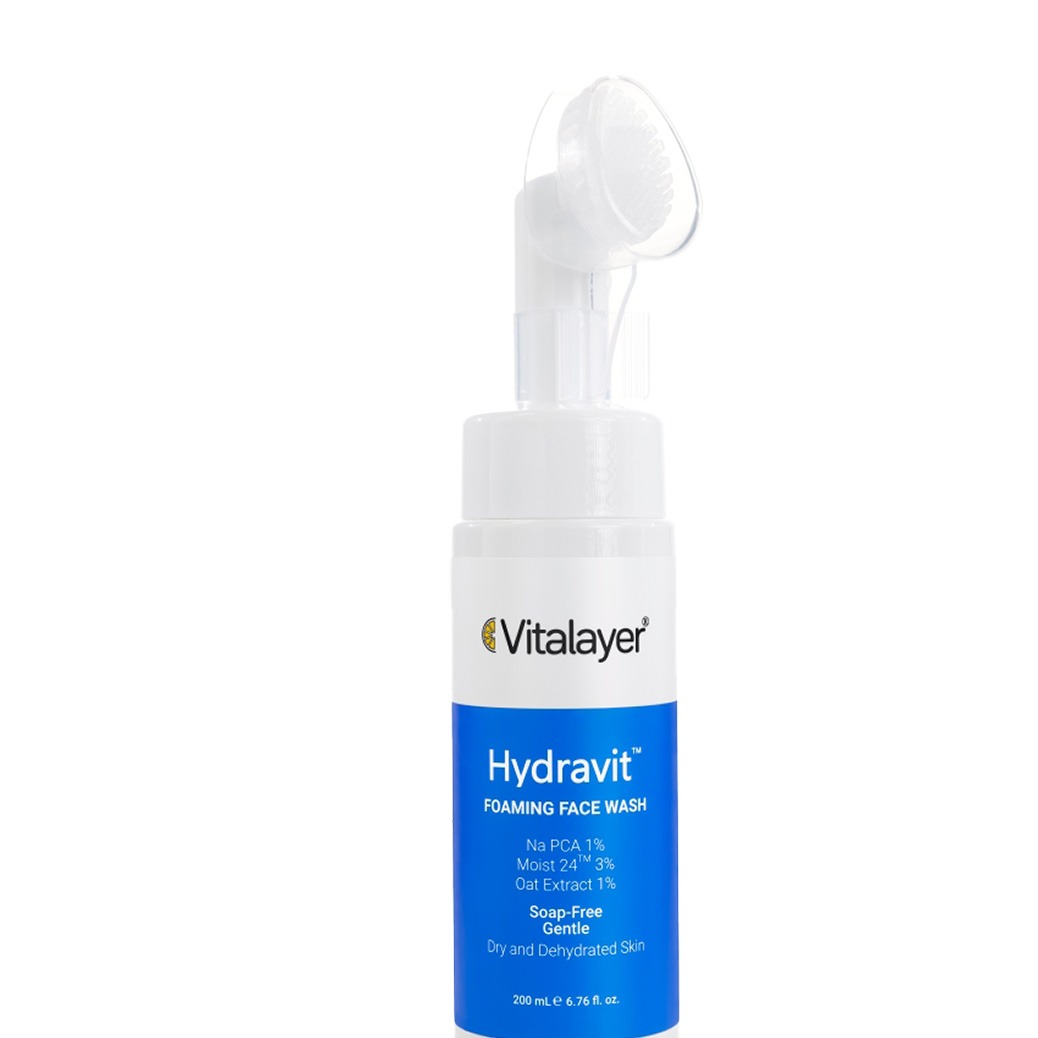 فوم شستشو ویتالیر مدل Hydravit مناسب پوست خشک و دهیدراته حجم 200 میلی لیتر