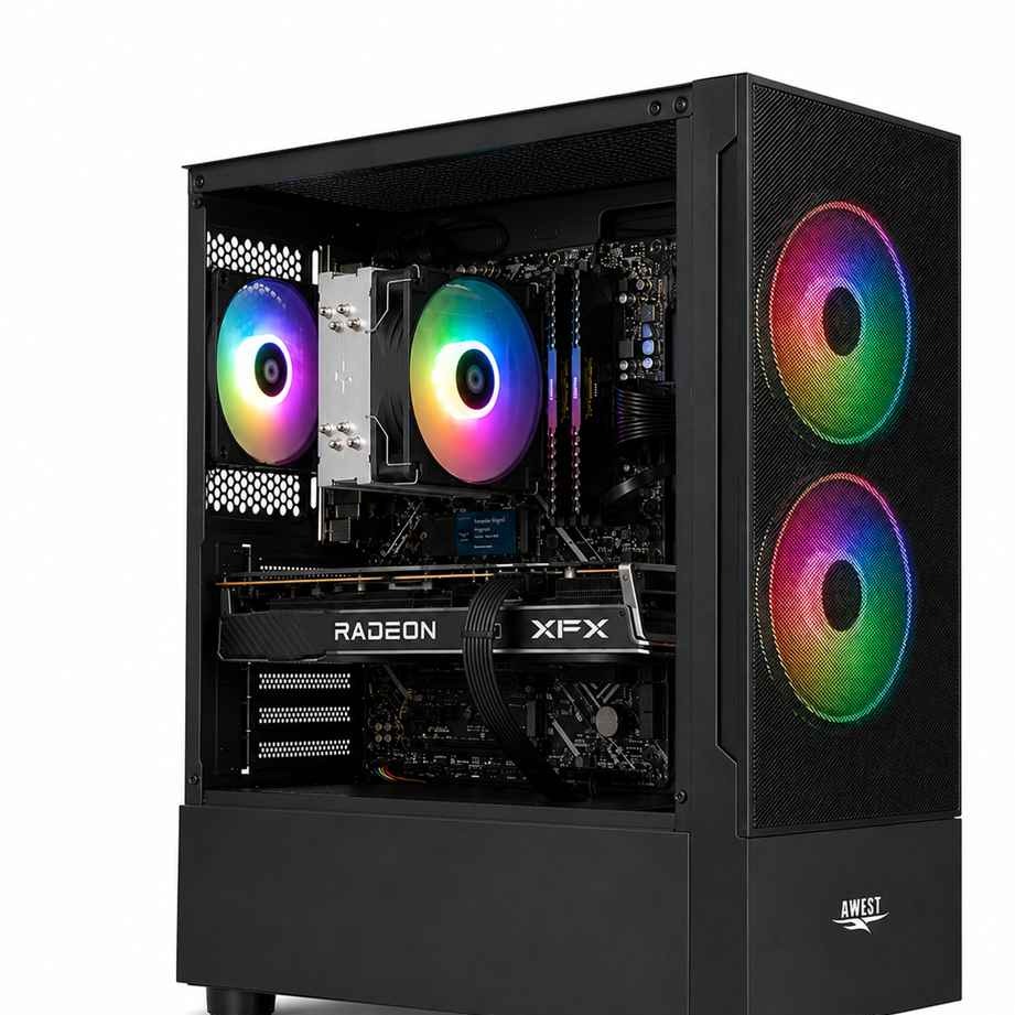 کیس اسمبل شده گیمینگ i5 13400F-H610M-K-16GB DDR4-SSD 1TB-6700 XTکد 1-GS018