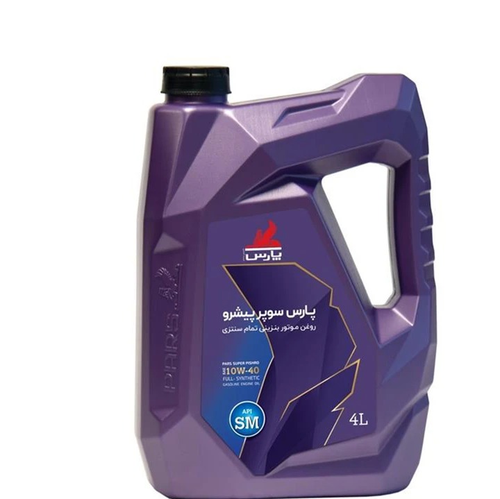  روغن موتور پارس سوپر پیشرو 4 لیتری SL10W40 مناسب پژو 405 و سمند