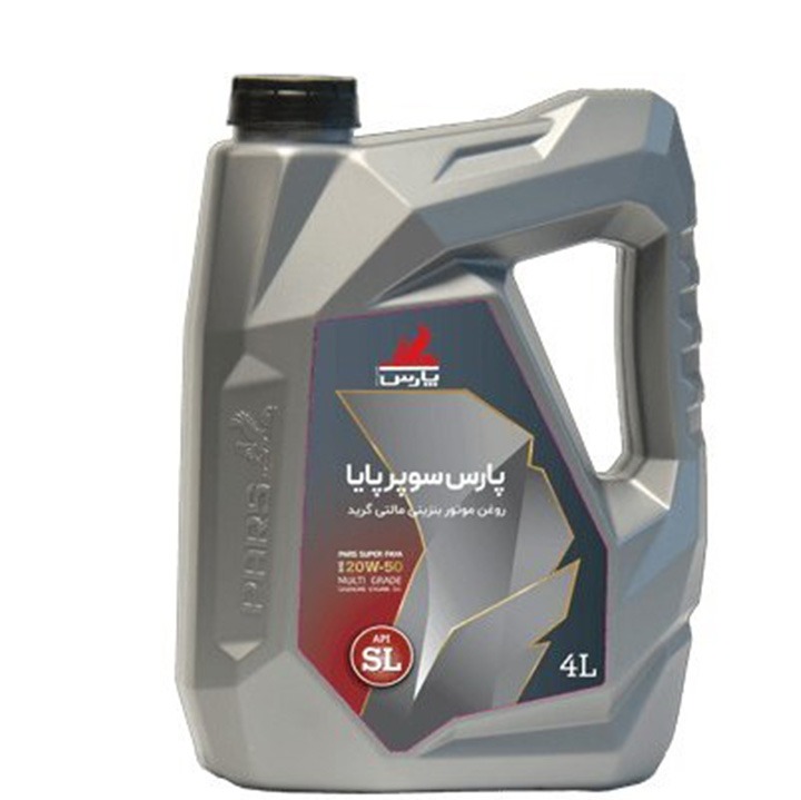  روغن موتور پارس سوپر پایا 4 لیتری SL 20W50 مناسب پژو 405 و سمند