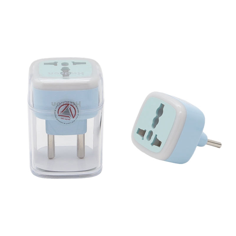تبدیل برق اورجینال 3 به 2 چراغ دار هادرون Hadron مدل A10-1 آبی کد 228723