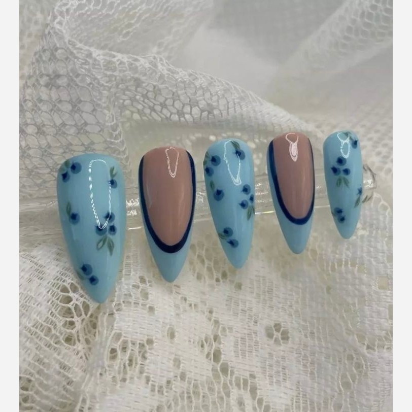 کاشت ناخن موقت(بلوبری)
