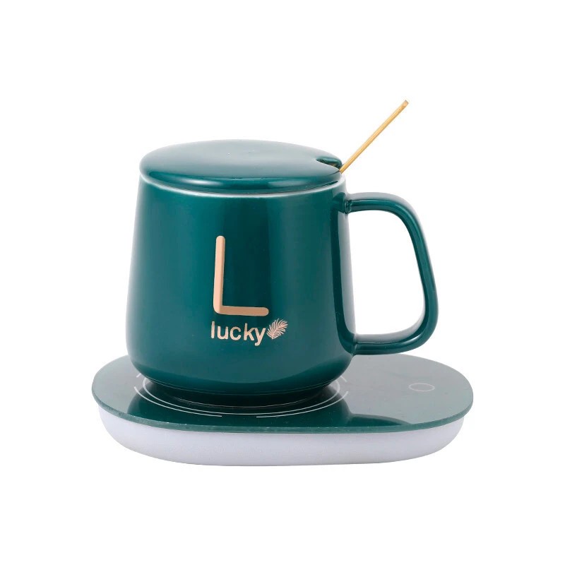 ماگ سرامیکی Lucky هیتردار برقی - ماگ حرارتی به همراه صفحه گرمکن برقی لاکی Lucky