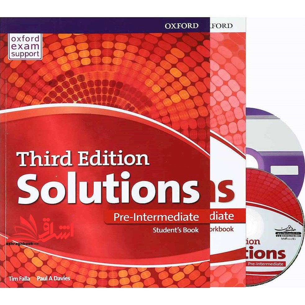 کتاب solution pre-intermediate SB+WB (3rd edition) (oxford university press ( آکسفورد ))
