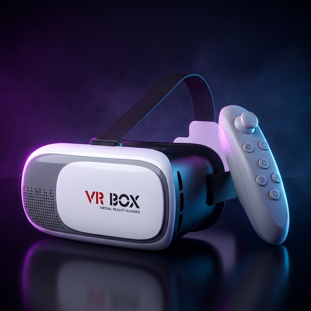 عینک واقعیت مجازی گیمینگ VR BOX با کنترلر بلوتوث برای گوشی های هوشمند