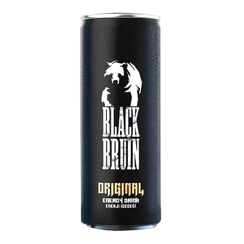 نوشیدنی انرژی زا بلک 500 میل اورجینال بسته 24 عددی BlackBruin