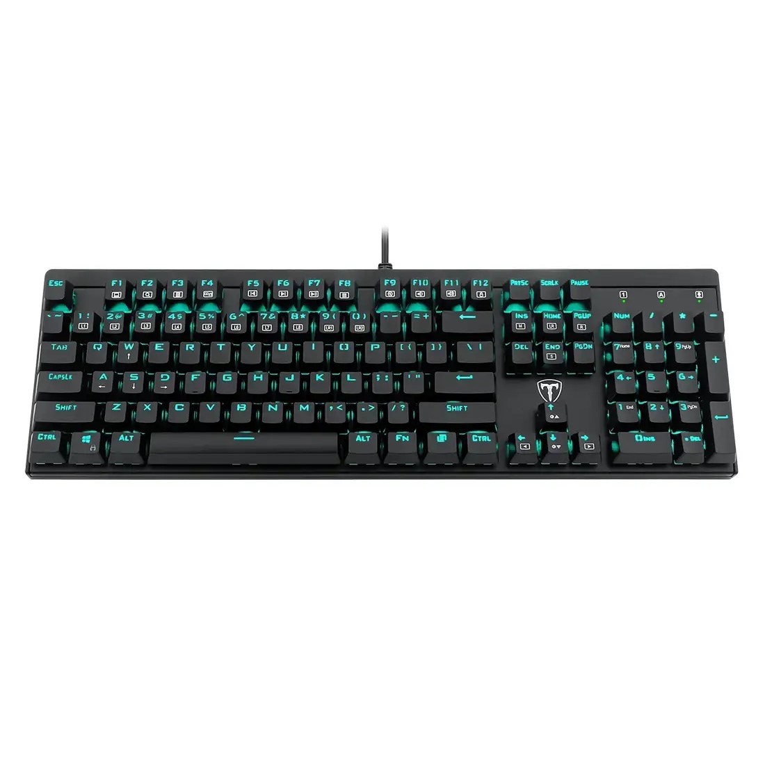 کیبورد مکانیکال گیمینگ T-DAGGER Escort T-TGK303 رنگ نورپردازی Ice Blue