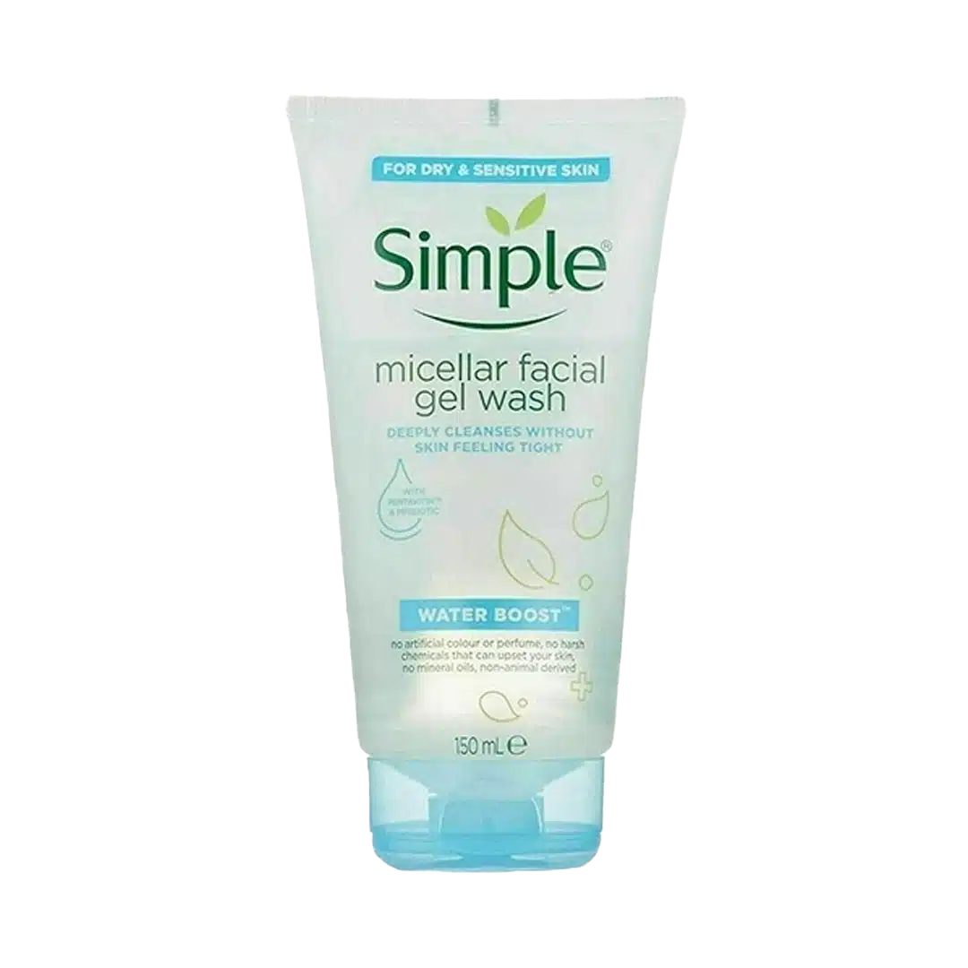 قیمت و خرید ژل شستشو صورت سیمپل سری micellar مدل water boost حجم 150 میلی لیتر فروشگاه رزلیزه