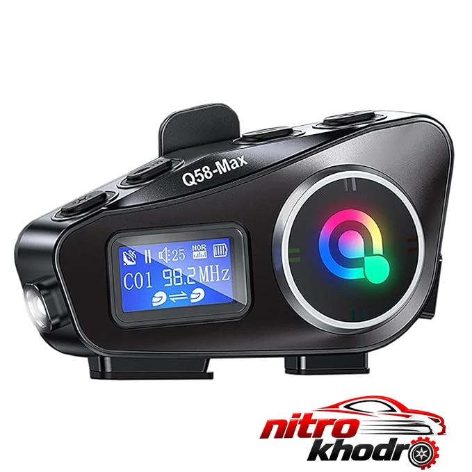 هدست کلاه کاسکت Q58-MAX با قابلیت بلوتوث و میکروفن