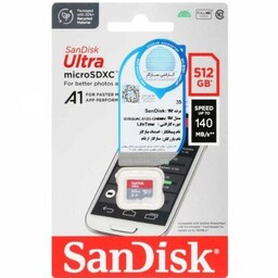 رم 64 گیگ SanDisk با سرعت 140MBs مدل A1 و گارانتی مادام العمر