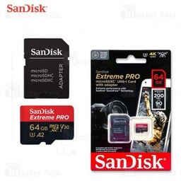 رم 64 گیگ SanDisk با سرعت خواندن 200MBs و سرعت نوشتن 90Mbs مدل A2