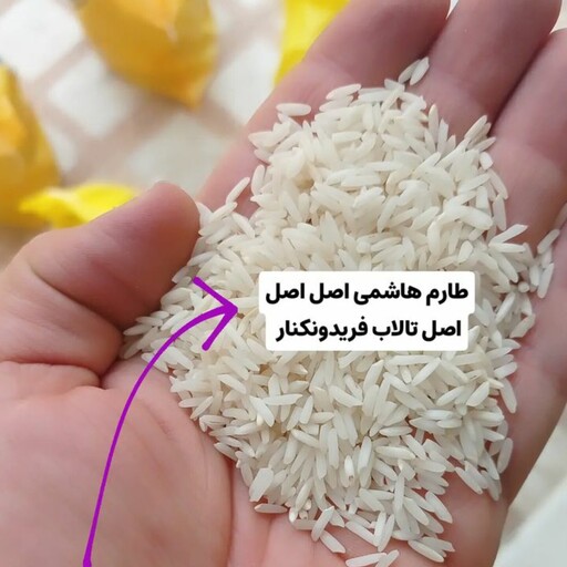 برنج نمونه تستی 5پرسی هاشمی اصیل معطر(بالای600گرم)