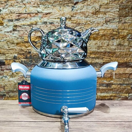 کتری و قوری شیردار نیکولاس مدل 8022  (Nicholas Tea Kettle and Teapot with Faucet)