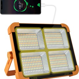 چراغ سیار پروژکتور شارژی خورشیدی 100 وات مدل Solar LED Light CC8013