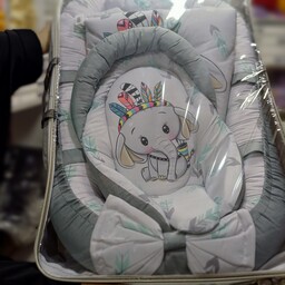 سیسمونی نوزاد سرویس خواب نوزادی تشک گارددار نوزاد رنگ طوسی صورتی آبی کرمی 