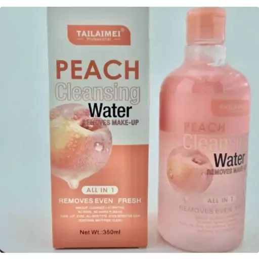 محلول دوفاز پاک کننده ارایش صورت تایلامی مدل pEACH حجم 350 میلی لیتر