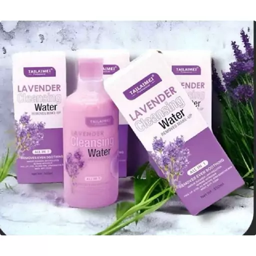 محلول دوفاز پاک کننده ارایش صورت تایلامی مدل lAVENDER  حجم 350 میلی لیتر