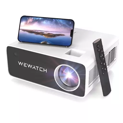 ویدیوپروژکتور هوشمند اندروید برند WEWATCH V51 PRO