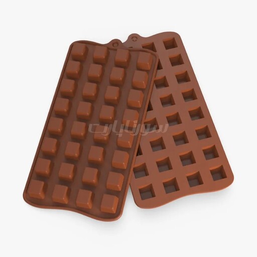 قالب شکلات و پاستیل سیلیکونی مدل مربع کوچک یا حبه قند