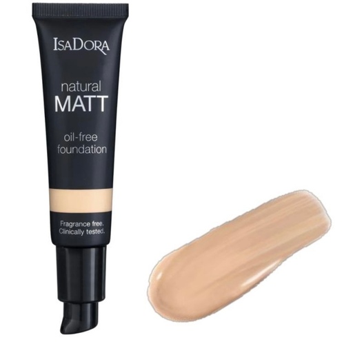 کرم پودر ایزادورا مدل Natural Matt مناسب انواع پوست شماره 10