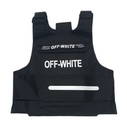 جلیقه پینت بال مشکی سفید برزنتی آف وایت off white