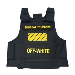 جلیقه پینت بال مشکی زرد برزنتی آف وایت off white