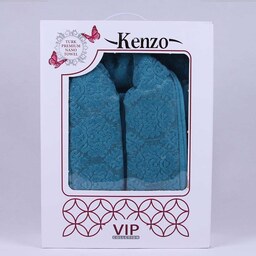 حوله تن پوش برند Kenzo طرح داماسک  مدل 1030