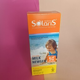 لوسیون ضد آفتاب کودک میلک نیوژن spf50  سولاریس 100 میل