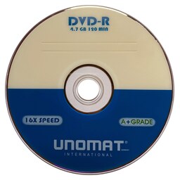 دی وی دی خام یونومات Unomat مدل DVD - R بسته 20 عددی