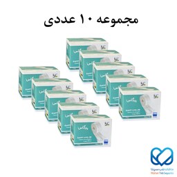 چسب پانسمان حصیری پرگاس سایز 10cmدر10m مجموعه 10 عددی