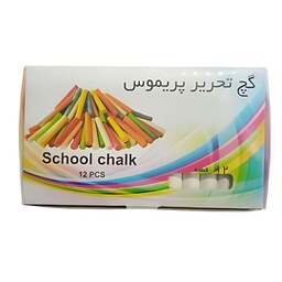 گچ تحریر سفید پریموس بسته 12 عددی 