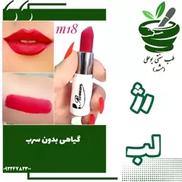 رژ لب گیاهی بدون سرب M18