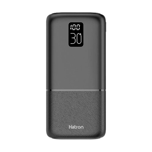 پاوربانک (PD و فست شارژ) Hatron 22.5W 30000mAh مدل HPB3070PQ - مشکی