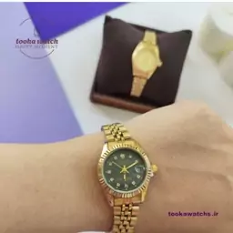 ساعت مچی رولکس ROLEX زنانه بند فلزی  طلایی