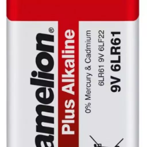 باتری 9 ولت آلکالاین پلاس کملیون CAMELION  Plus Alkaline سایز 9 ولت 9V.