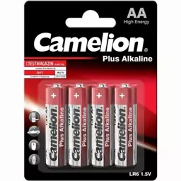 باتری قلمی الکالاین پلاس کملیون پلاس آلکالاین بسته 4 عددی مدل Camelion Plus Alkaline ا Camelion Plus Alkaline AA