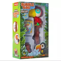 اسباب بازی حباب ساز موزیکال مدل طوطی  bubble bird music light toy