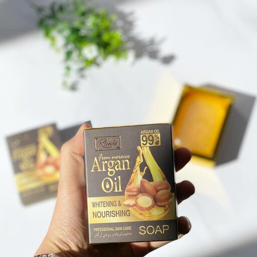 صابون اصلی  ضد لک و چروک و نرم کننده آرگان معروف به صابون  روغن آرگان ARGAN OIL