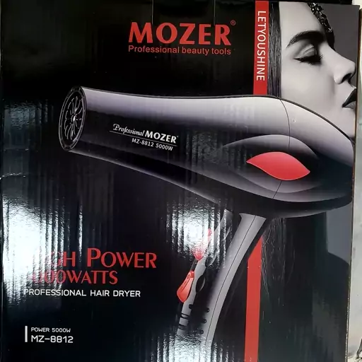 سشوار حرفه ایی موزر مدل MOZER MZ-8812    موتور عالی 