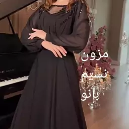 پیراهن مجلسی زنانه جنس حریر کره ای استر ساتن سایزبندی کامل با رنگ بندی متنوع 