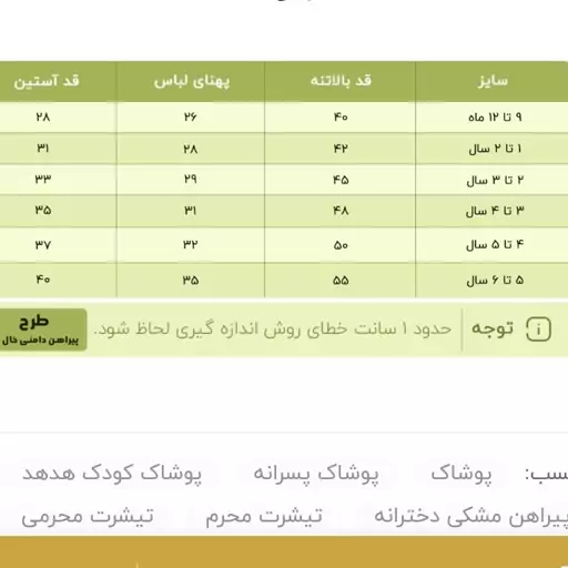 پیراهن دخترانه مشکی خالدار مناسب محرم سایز یک سال تا 6 سال