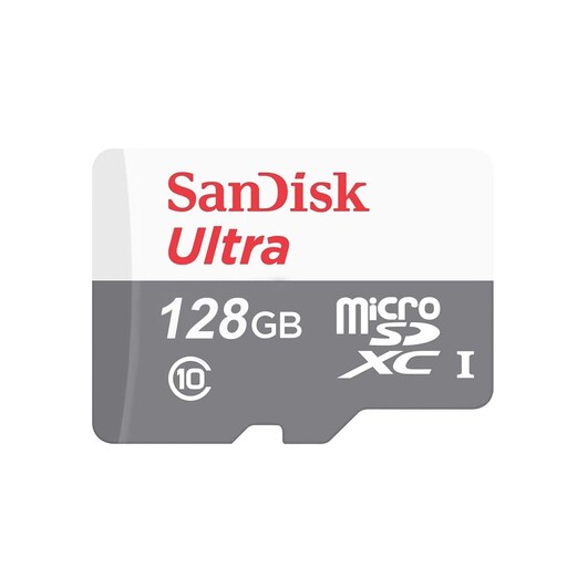 کارت حافظه microSDXC سن دیسک مدل Ultra کلاس 10 استاندارد UHS-I U1 سرعت 100MBps ظرفیت 128 گیگابایت