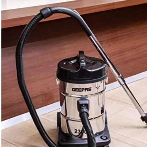 جارو برقی سطلی جیپاس مدلGVC2597 ا Geepas Drum GVC2597 Vacuum Cleaner 23 l 2300 W Silver