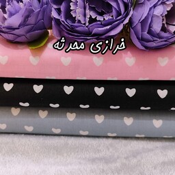 پارچه تکه ای کتان نخ قلب قلبی (45 در 25 سانت) 