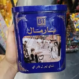 چای بارمال قوطی فلزی عطری رنگ آبی 400گرمی