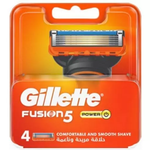 تیغ یدک ژیلت فیوژن پاور 4 عددی Gillette Fusion Power Blades