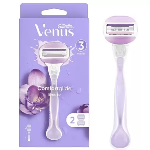 خودتراش ونوس زنانه بریز صابون دار 3 تیغ ژیلت Gillette Venus Breeze